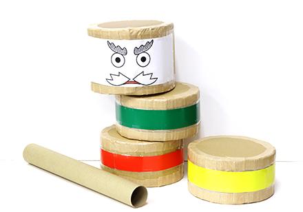 大型だるま落とし　工作イメージ