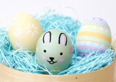 野菜で染めるカラフルエッグ　作品例